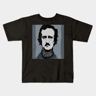 Edgar Allan Grey Kids T-Shirt